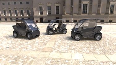 Squad solar electric city car