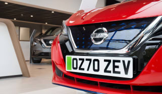 Green number plate for electric cars