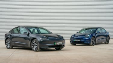 Tesla Model 3 - facelift vs pre-facelift