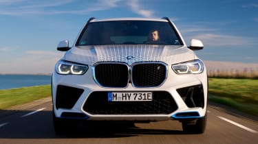 BMW iX5 Hydrogen driving