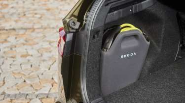 Skoda Enyaq - charging cable storage