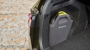 Skoda Enyaq - charging cable storage