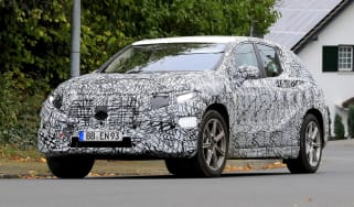 Spy shot of secretly tested future car