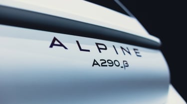 Alpine A290 Beta concept car - badge