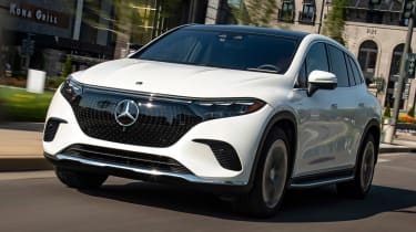 Mercedes EQS SUV driving
