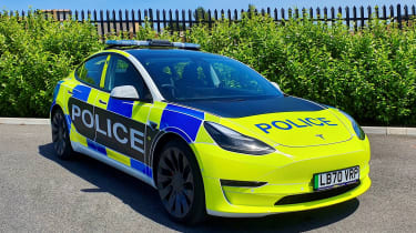 Tesla Model 3 police car