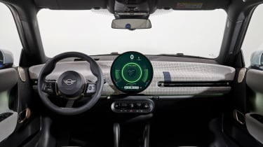 MINI Cooper Electric - dashboard green