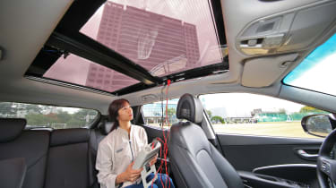 Hyundai solar charging