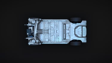 Nissan CMF-EV Platform - top-down view