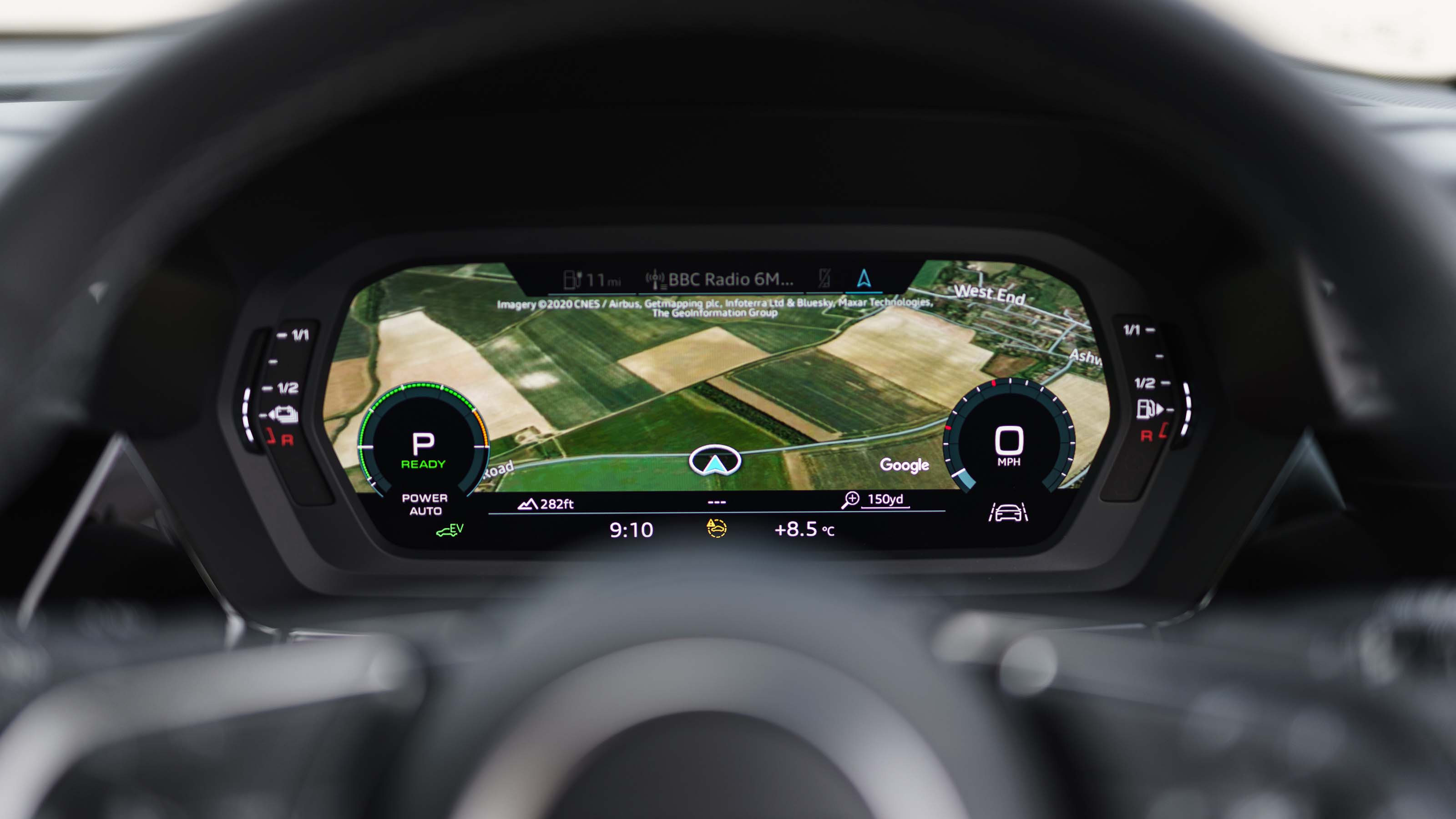 BROTECT 3x Airglass klare Schutzfolie(für Audi A3 2023 Virtual cockpit)