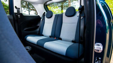 Fiat 500e UK - rear seats