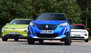 Hyundai Kona Electric vs Peugeot e-2008 vs Kia Soul EV