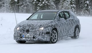 Spy shot of secretly tested future car