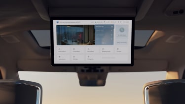 Volvo EM90 reveal - rear screen