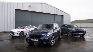 BMW X5 vs Porsche Cayenne vs Jaguar I-Pace