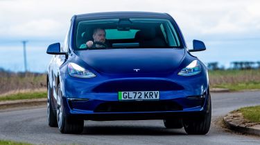 Tesla Model Y front tracking