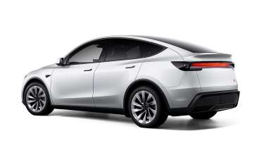 Tesla Model Y facelift 2025 - configurator rear 3/4 white