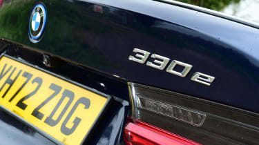 2023 BMW 330e - badge