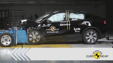 Tesla Model Y Euro NCAP crash testing