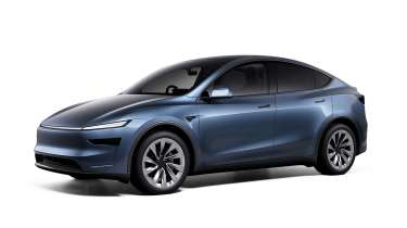 Tesla Model Y facelift 2025 - configurator front 3/4 blue