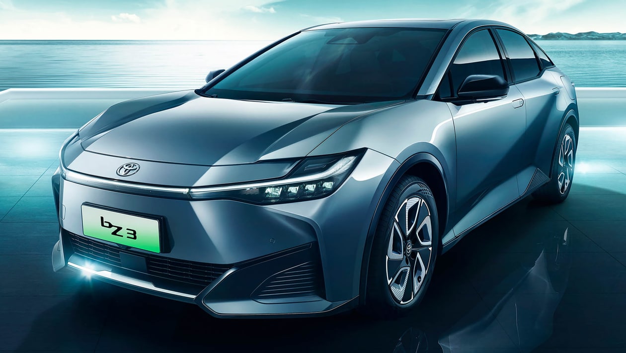 Toyota bZ3 electric saloon official pictures | DrivingElectric