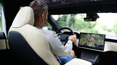 Tesla Model S - driving