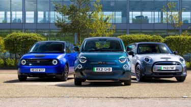 Fiat 500 vs Honda e vs MINI Electric