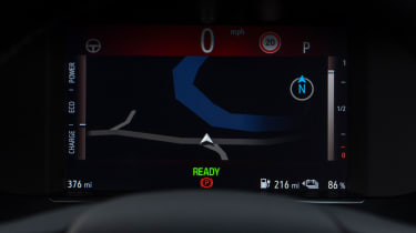 Vauxhall Corsa Electric - dials maps