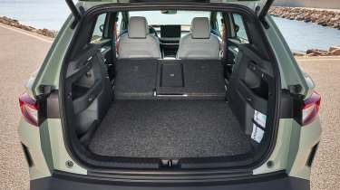 Skoda Elroq in Dynamic trim - boot with rear seats down 