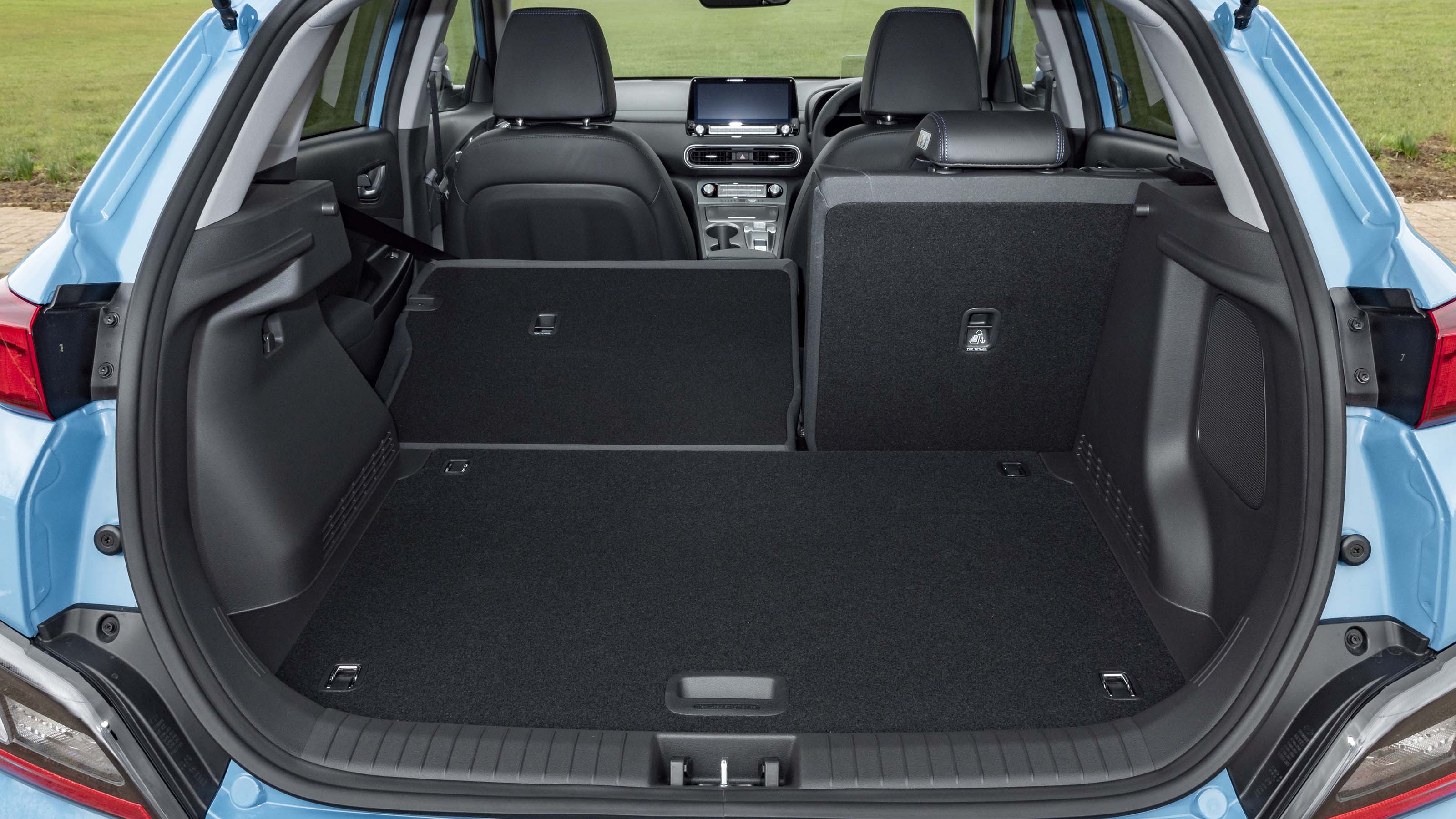 Hyundai Kona Electric boot space & seating   DrivingElectric