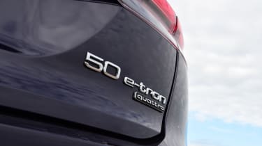 Audi Q4 50 e-tron quattro badge
