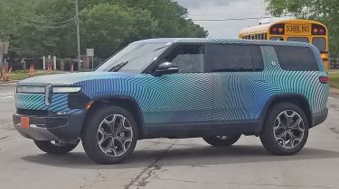 Rivian R1S spy shot