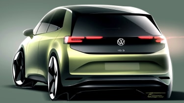 Volkswagen ID.3 facelift sketch
