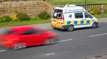 Speed camera van