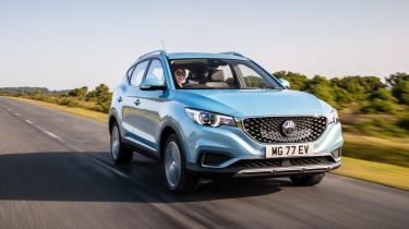 MG ZS EV driving