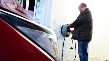 Electric car wallbox installation