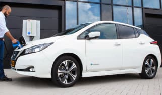 Nissan Leaf using ABB charging point