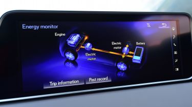 Lexus hybrid system screen