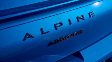 Alpine A290 - tailgate badging