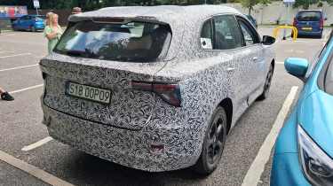 New MG ZS EV successor spotted charging - rear 