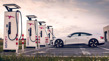 Audi e-tron GT IONITY charging-point