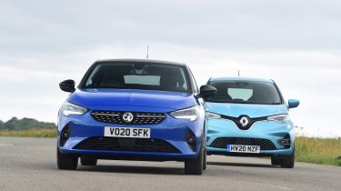 Renault ZOE vs Vauxhall Corsa-e