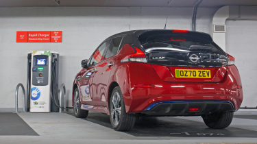 Nissan Leaf charging